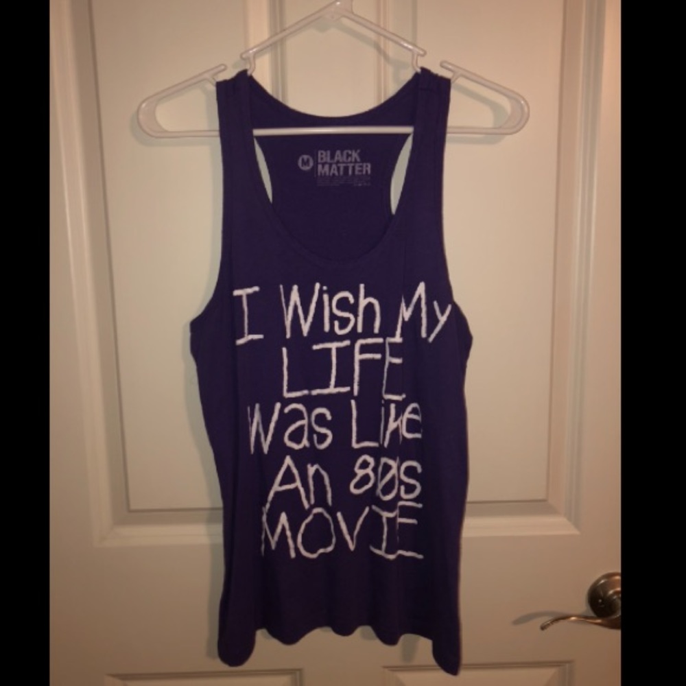 Purple 80’s Movie Quote Tan Top